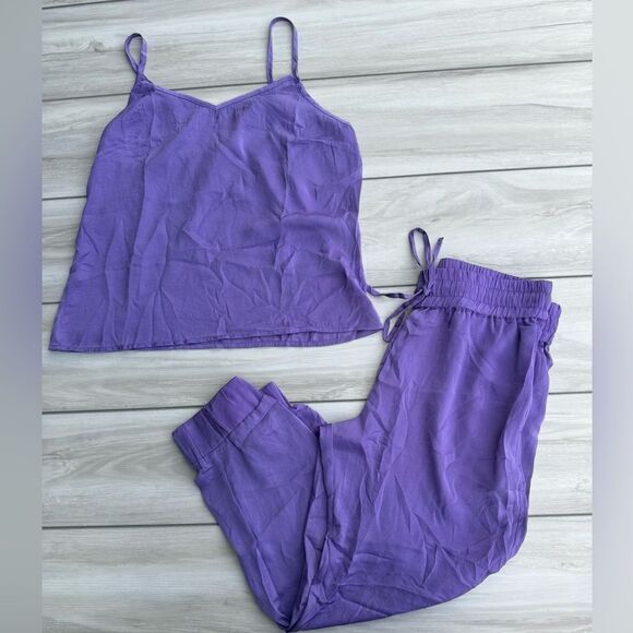 Adore Me Pants - Adore Me Bethany Tank & Jogger Loungewear Set Purple Medium NWT IN PKG
